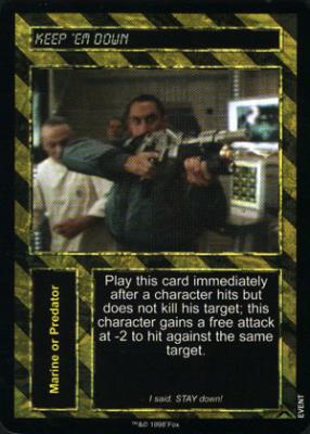 Keep 'em down